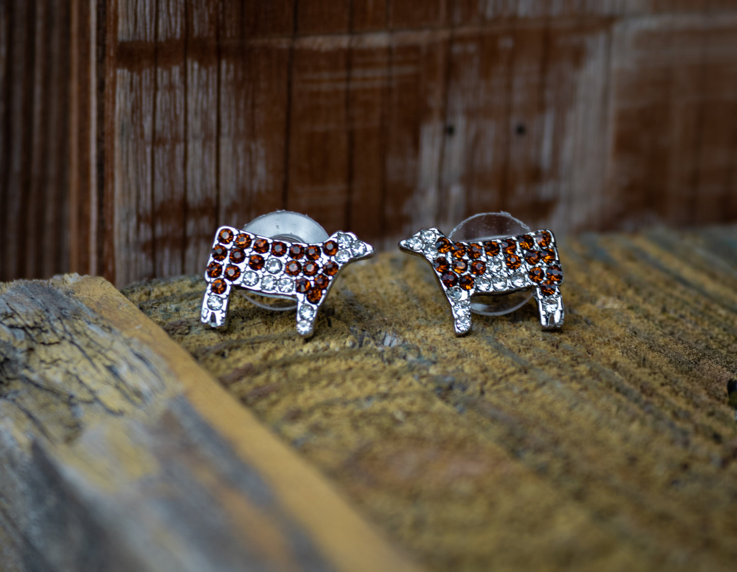 Cattle Country Crystal Studs