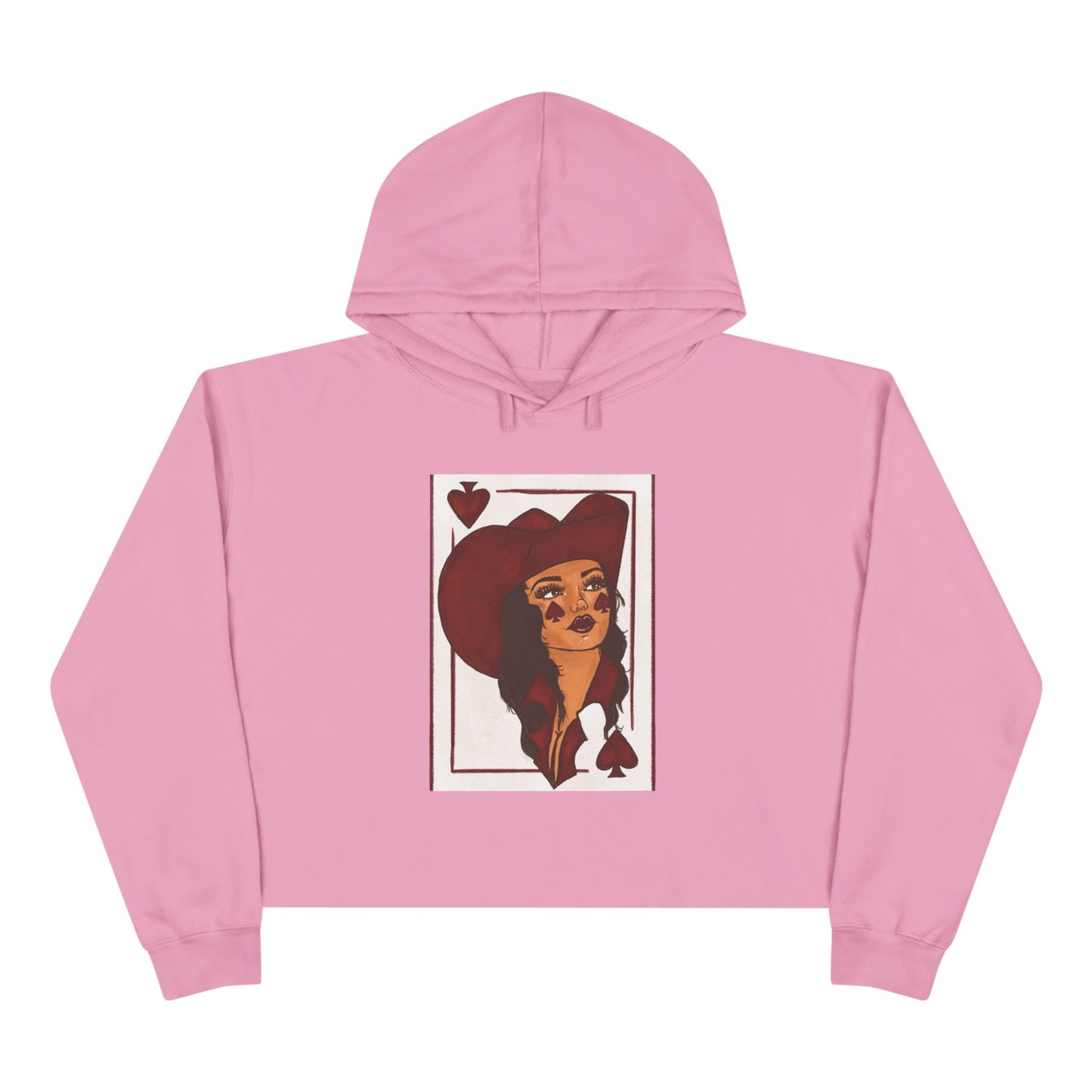 Queen of Spades Crop Hoodie