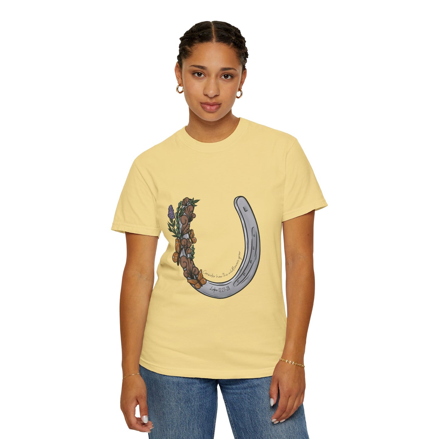 Consider the wildflowers Comfort Colors Tee