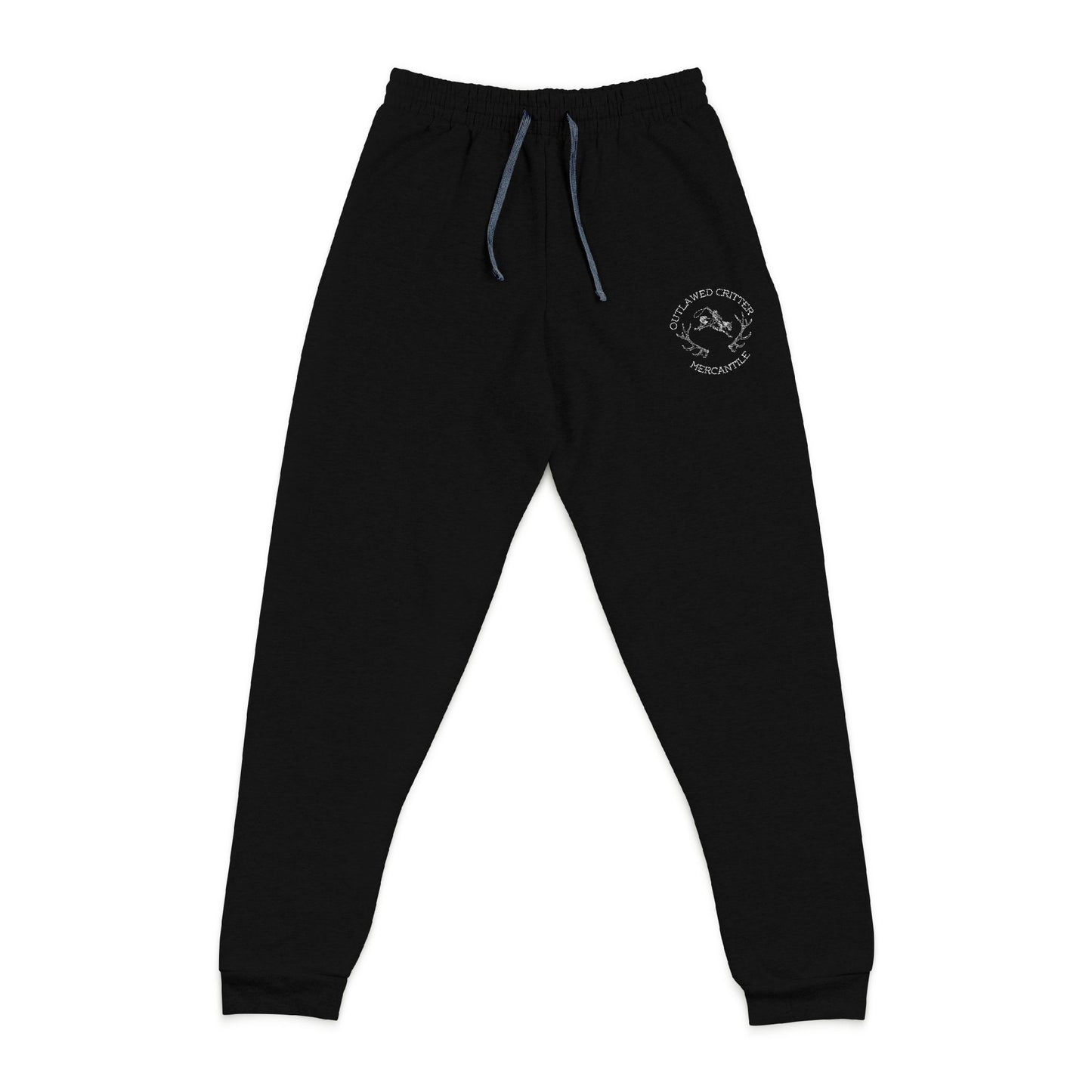 OCM Logo Black Embroidered Joggers