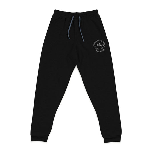 OCM Logo Black Embroidered Joggers