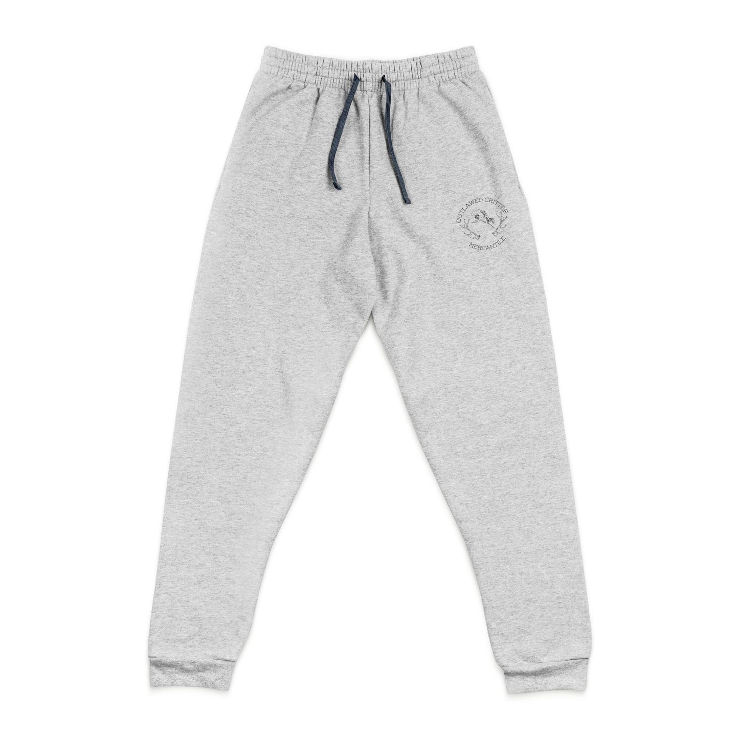 OCM Embroidered Grey Joggers